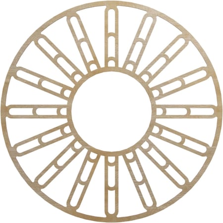 Ekena Millwork Hale Wood Fretwork Pierced Ceiling Medallion, Hickory, 40"OD x 14 1/2"ID x 1/4"T CMWP40X40X0250HHHI